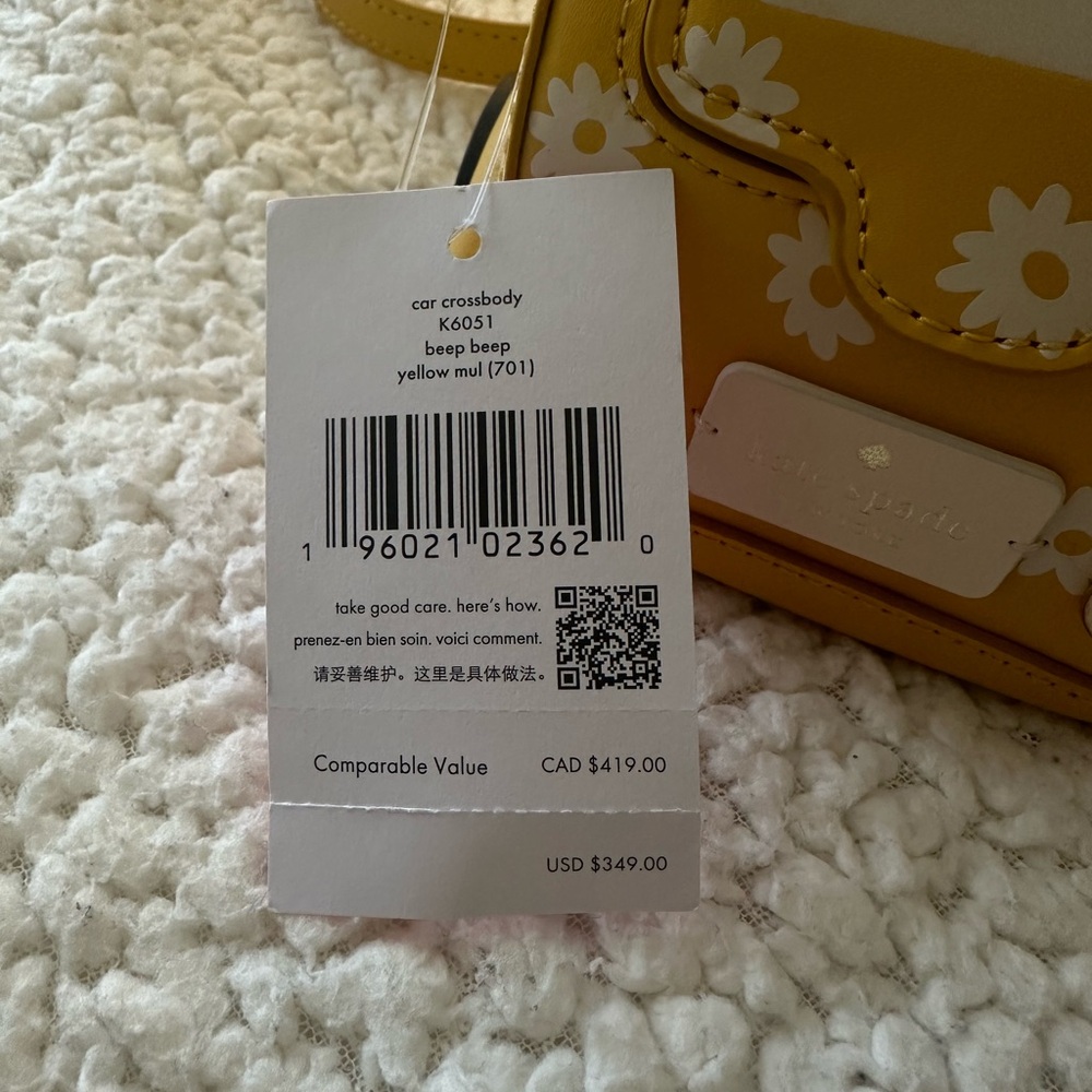 Kate Spade Yellow Car-Shaped Crossbody Bag - Picture 6 of 9